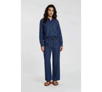 Milano Italy - Wideleg Pants elastic wb with drawstring dark denim - Gr. - 42