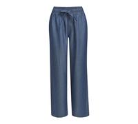 Milano Italy - wideleg pants w elastic wb + pockets dark denim - Gr. - 40