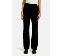 Milano Italy - wideleg pants with elastic at back waist and french pockets black - Gr. - M