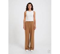 Milano Italy - wideleg pants with elastic wb and french pocket caramel - Gr. - 44