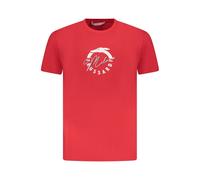 Trussardi - Rotes Baumwoll Herren T-Shirt Kurzarm - - Tops - Herren - Rot - L