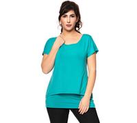 Milchshake APRIL Zweilagiges Umstands- und Stillshirt aus TENCEL Modal türkis XS