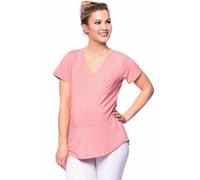 Milchshake CASSI zweilagiges Oversized Umstands- und Stillshirt aus Tencel-Modal rosa XL