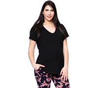 Milchshake CASSI zweilagiges Oversized Umstands- und Stillshirt aus Tencel-Modal schwarz XL