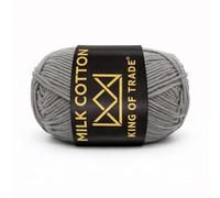 Milchwolle Milchbaumwolle Babywolle Milchgarn Chenille Wolle Makramee Garn Schulgarn Häkeln Stricken 100m 50g 8 Stück Dunkelgrau