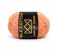 Milchwolle Milchbaumwolle Babywolle Milchgarn Chenille Wolle Makramee Garn Schulgarn Häkeln Stricken 100m 50g 3 Stück Lachs