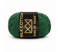 Milchwolle Milchbaumwolle Babywolle Milchgarn Chenille Wolle Makramee Garn Schulgarn Häkeln Stricken 100m 50g 3 Stück Waldgrün