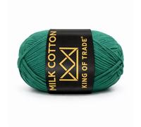 Milchwolle Milchbaumwolle Babywolle Milchgarn Chenille Wolle Makramee Garn Schulgarn Häkeln Stricken 100m 50g 2 Stück Tannengrün