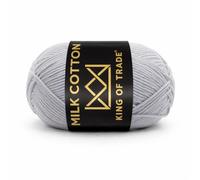 Milchwolle Milchbaumwolle Milchgarn Häkeln Stricken 100m 50g 1 Stück Grau