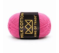 Milchwolle Milchbaumwolle Milchgarn Häkeln Stricken 100m 50g 1 Stück Pink