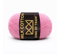 Milchwolle Milchbaumwolle Milchgarn Häkeln Stricken 100m 50g 1 Stück Rosa