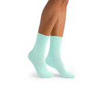 MILENA Damen Gerippte Socken Pastell Mintgrün - Weiche Baumwoll Crew Socken für Damen & Mädchen Atmungsaktive Freizeit Alltagssocken Erhältlich als Einzelpaar EU 37-41 / UK 4-7