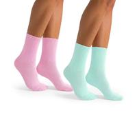 MILENA Damen Gerippte Socken - Weiche Baumwoll Crew Socken für Damen & Mädchen Atmungsaktive Freizeit Alltagssocken Erhältlich als Einzelpaar & 2er Pack EU 37-41 / UK 4-7