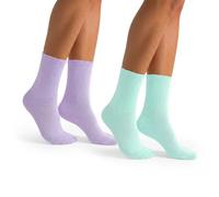 MILENA Damen Gerippte Socken - Weiche Baumwoll Crew Socken für Damen & Mädchen Atmungsaktive Freizeit Alltagssocken Erhältlich als Einzelpaar & 2er Pack EU 37-41 / UK 4-7