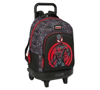 Safta Miles Morales 33l 33x45x22cm Wheeled Backpack Schwarz Kinder