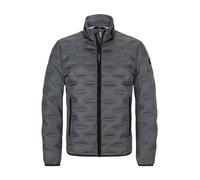 MILESTONE Daunenjacke Herren Stehkragen Mikrofaser grau, 58 (3XL)
