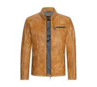 Milestone Herren Lederjacke Camel 56