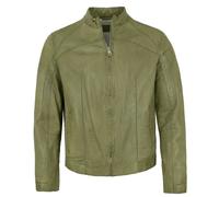 Milestone - Herren Lederjacke Lammnappa grün : 50