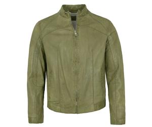 Milestone - Herren Lederjacke Lammnappa grün : 54