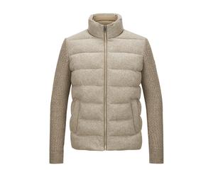 MILESTONE Hybrid Jacke Herren Stehkragen beige, 50 (M)