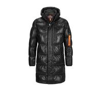 MILESTONE Kapuzenmantel Herren Lammnappa beige, 52 (L)