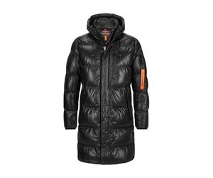 MILESTONE Kapuzenmantel Herren Lammnappa schwarz, 54 (XL)