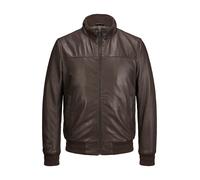 MILESTONE Lederblouson Herren Stehkragen Lammnappa braun, 50 (M)