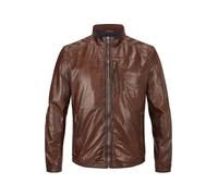 MILESTONE Lederjacke Herren Lammnappa braun, 66 (5XL)