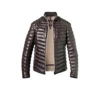 MILESTONE Lederjacke Herren Stehkragen Lammleder braun, 56 (XXL)