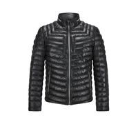 MILESTONE Lederjacke Herren Stehkragen Schafleder schwarz, 58 (3XL)