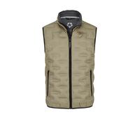 MILESTONE Steppweste Herren Stehkragen Mikrofaser beige, 54 (XL)