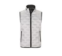 MILESTONE Steppweste Herren Stehkragen Mikrofaser weiß, 48 (S)