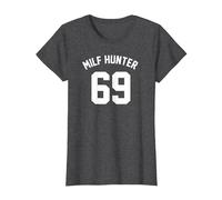 Milf Hunter 69 T-Shirt, Damen, Anthrazit Meliert, XXL