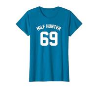 Milf Hunter 69 T-Shirt, Damen, Saphir, XS
