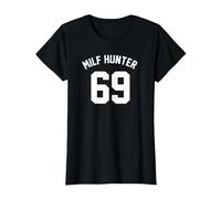 Milf Hunter 69 T-Shirt, Damen, Schwarz, S