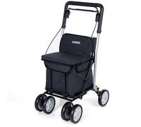Milino Einkaufstrolley, Metall, 30 L, 65x88.5x52.5 cm, Tasche abnehmbar und waschbar, Innentasche, wasserabweisend, seitliche Schirmtasche, höhenverstellbarer Griff, Leichtlaufrollen, handgepäcktaugli