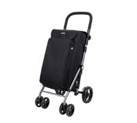 Milino Einkaufstrolley, Metall, 58 L, 48x102x65 cm, Tasche abnehmbar und waschbar, Innentasche, wasserabweisend, seitliche Schirmtasche, höhenverstellbarer Griff, Leichtlaufrollen, handgepäcktauglich,