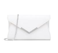 Milisente Clutch Damen Wildleder Abendtasche Klein Umhängetasche | V-Detail · Silberne Tragekette · Offenes Fach · Magnetverschluss · Kompakt · Party, Hochzeit, Dates