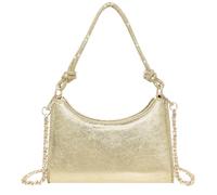 Milisente Damen Clutch Elegante Abendtasche mit Glitzer Crossbody Hobo | Schultertasche, Handtasche,kurzer Strass-Tragegurt, Reißverschluss, Hochzeit, festliche