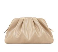 Milisente Damen Clutch Handtasche Hochglanz Pleated Abendtasche Hochzeiten | Reißverschluss,leichte Cloud-Optik,Crackle leder, Schultertasche Crossbody,Party Cocktailabend Dates