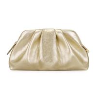 Milisente Damen Clutch Handtasche Hochglanz Pleated Abendtasche Hochzeiten | Reißverschluss,leichte Cloud-Optik,Crackle leder, Schultertasche Crossbody,Party Cocktailabend Dates