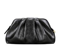 Milisente Damen Clutch Handtasche Hochglanz Pleated Abendtasche Hochzeiten | Reißverschluss,leichte Cloud-Optik,Crackle leder, Schultertasche Crossbody,Party Cocktailabend Dates