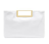 Milisente Damen-Clutch, Leder, Hochzeit, Umschlag, Abendtasche, für formelle Partys, mit Griff