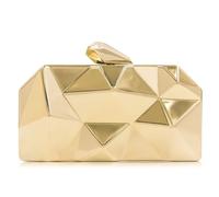 Milisente Damen Clutches Metallisch Klein handtasche Abendtasche Hochzeit | Geometrische Metallic-Clutch · Umhängetasche & Schultertasche · Für Party, Gala & festliche Abende