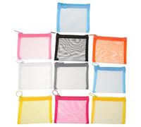 MILISTEN 10-teilige Mini-Make-up-Tasche - kleine tragbare Netztasche für Frauen und Mädchen, Reise-Organizer, Netztaschen mit Reißverschluss für Kosmetik, Make-up, Toilettenartikel