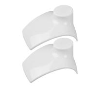MILISTEN 2Pcs Weiß Halskette Kette Schmuck Büste Display Halter Ständer Halskette Mannequin Stehen Anhänger Kette Ohrringe Organizer für Schaufenster Regal