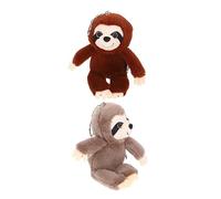 Milisten 2stücke Plüsch Faultier Schlüsselanhänger Weicher Anhänger Für Taschen Rucksäcke Schlüssel Dekoratives Tier Plüsch Anhänger Für Handtaschen Und Accessoires