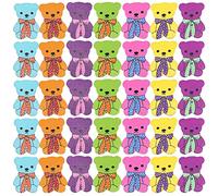 Milisten 50 Stücke Knöpfe Tiere Holz Holzknöpfe Bär Kinderknöpfe Bastelknöpfe DIY Kinder Basteln Nähen Holzscheiben Tischdeko Streudeko Konfetti Scrapbooking Handwerk