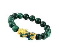 Milisten Buddhist Perlenarmband Farbwechsel Pi Yao Elastisches Armband Kreatives Feng Shui Schmuck Geschenk für Damen Herren Alltag Party Strand