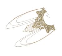 Milisten Goldene Mehrlagige Spitzen Körperkette mit Quasten Modischer Körperschmuck für Damen Hautfreundlich und Elegant für Festival Party und Strand